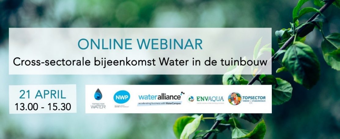 Webinar Water in de tuinbouw &#8211; 21 april