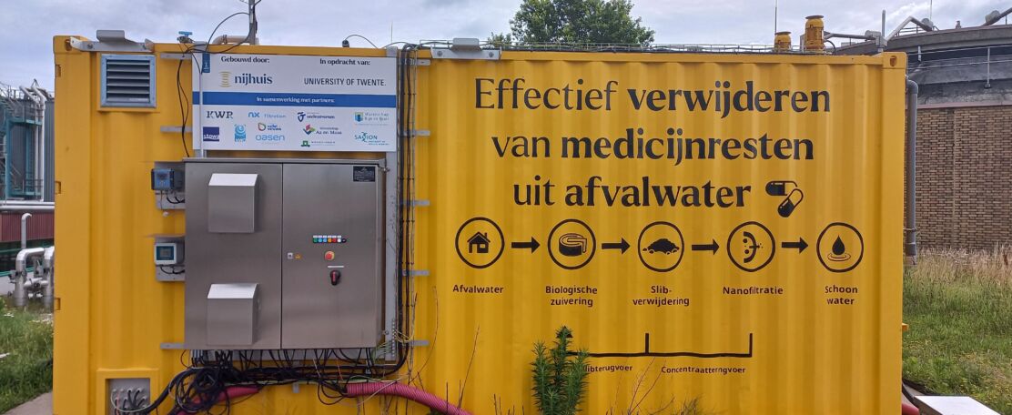Pilotstudie naar de verwijdering van microverontreinigingen uit afvalwater met nanofiltratie en concentraatrecirculatie